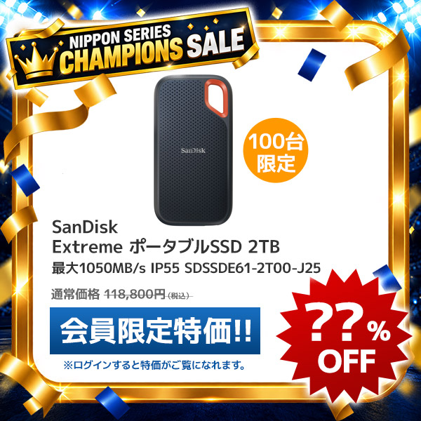ｴｸｽﾄﾘｰﾑ ﾎﾟｰﾀﾌﾞﾙSSD2TB