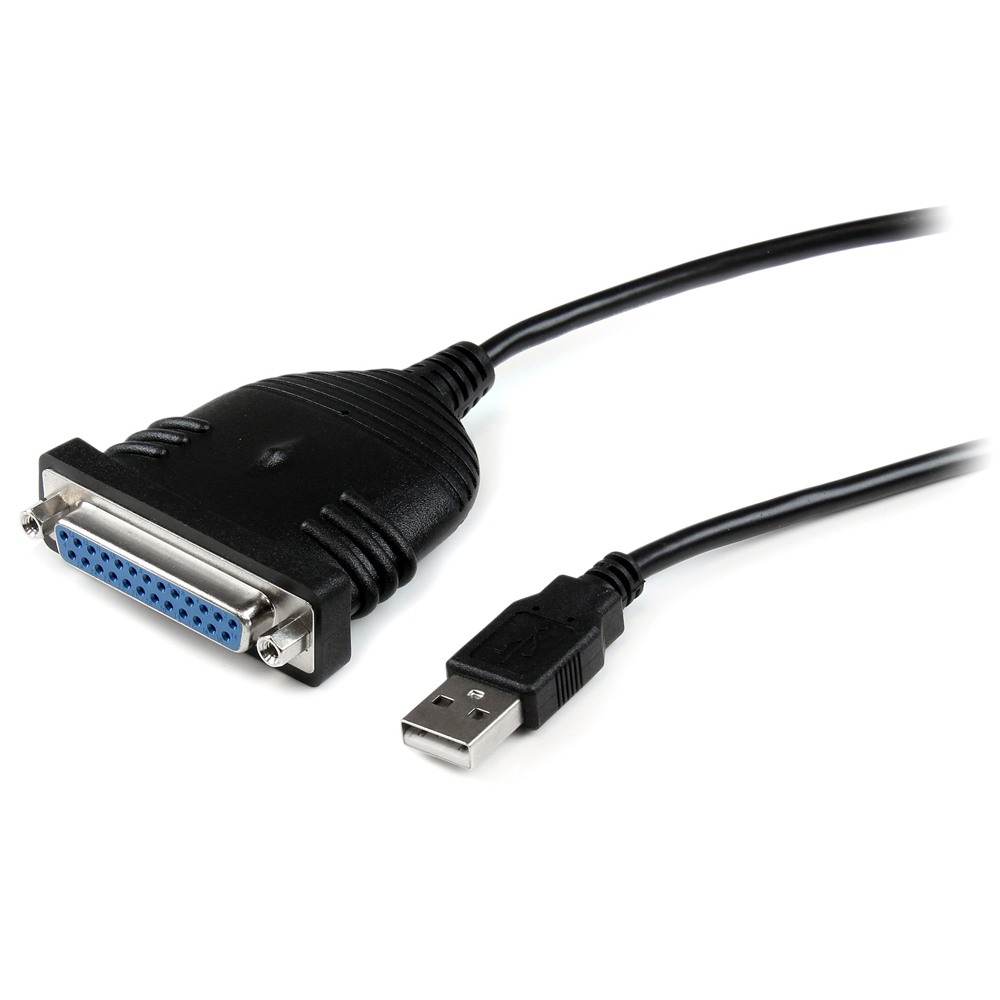 StarTech スターテック パラレル変換ケーブル/USB-A - DB25/1.8m/オス・メス/ブラック