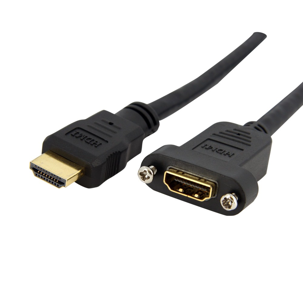 StarTech スターテック HDMI 1.4ケーブル/91cm/4K30Hz/パネルMT/メス・オス/ブラック