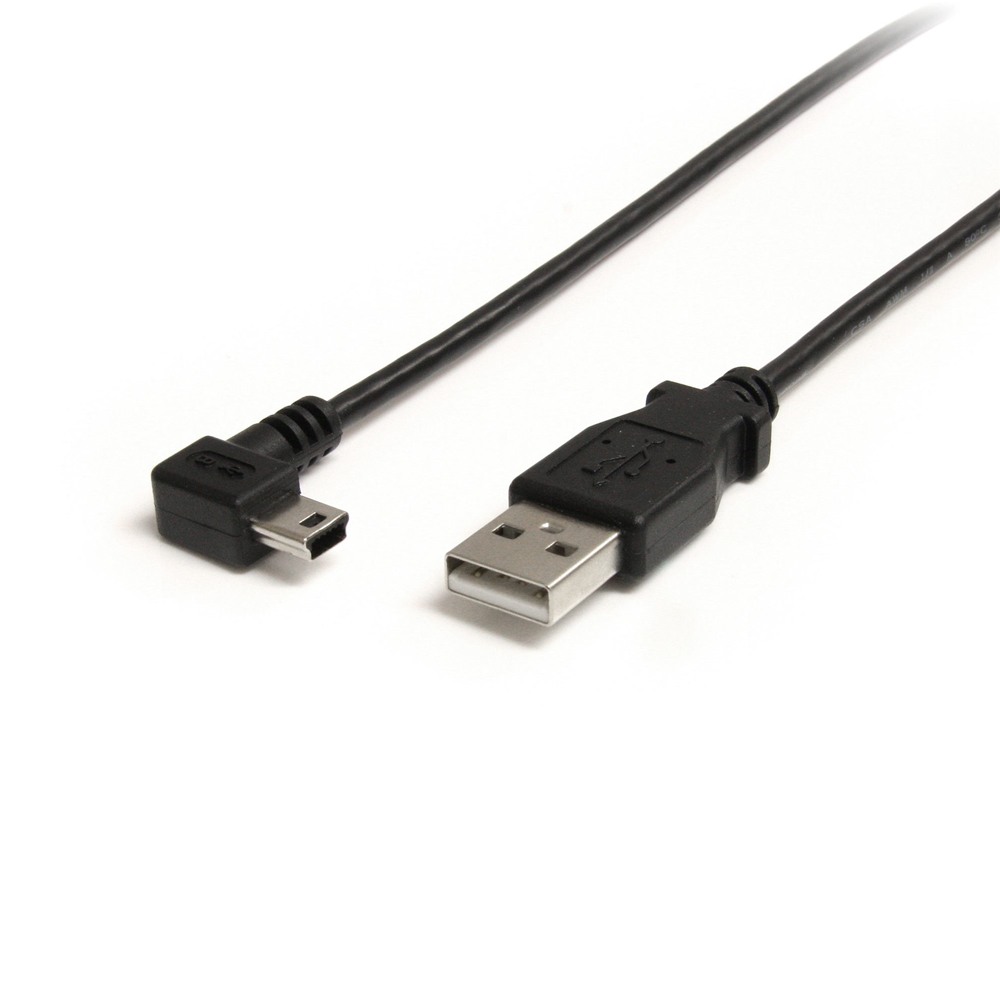StarTech スターテック USBケーブル/A - Mini-B/91cm/USB 2.0/右L型/オス・オス/BK