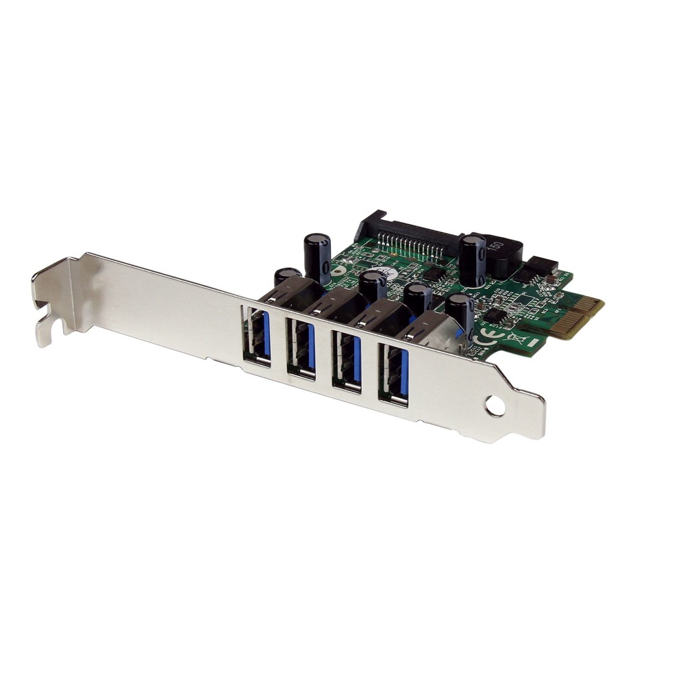 StarTech スターテック USB増設カード/PCIe 2.0 - 4x USB-A/5Gbps/SATA電源/UASP