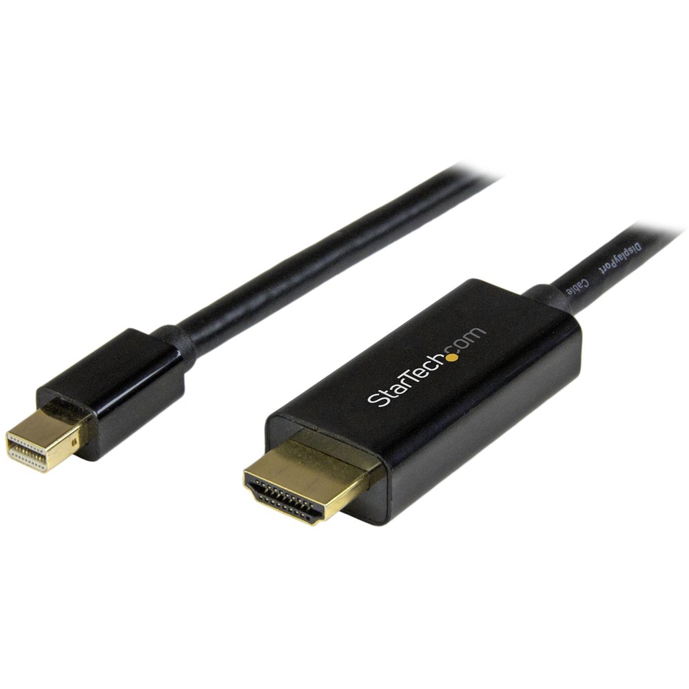 StarTech スターテック ディスプレイ変換ケーブル/mDP 1.2 - HDMI 1.4/1m/4K30Hz/BK
