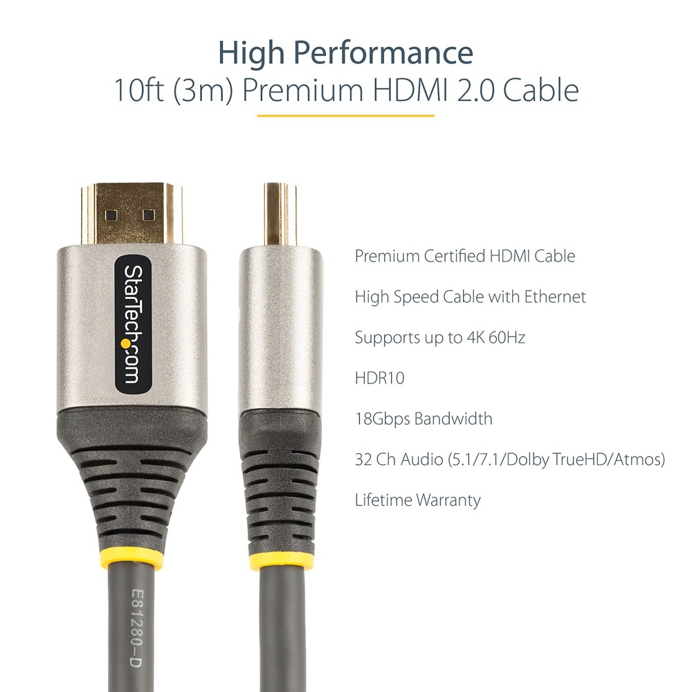 ハイスピードHDMIケーブル 10m HDMI 2.0 アクティブケーブル CL2規格 埋め込み型配線に対応 4K 通販 