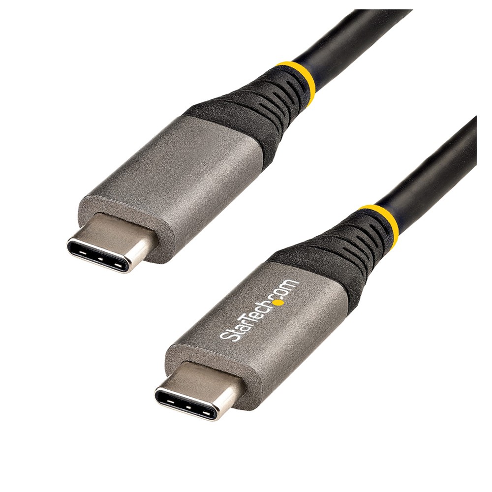 StarTech.com 50cm USB-C - USB-C ケーブル 10Gbps/USB 3.1(3.2 Gen 2)Type C - Type Cケーブル/100W (5A) Power Delivery & DP Altモード