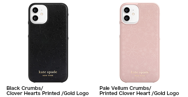 SALE】kate spade ケイトスペード iPhone12mini Black Crumbs Clover Hearts Printed  Gold Logo ケース ブランド おしゃれ 可愛い 黒 ブラック | スマート家電／IoTを進めるならトレテク公式通販サイト