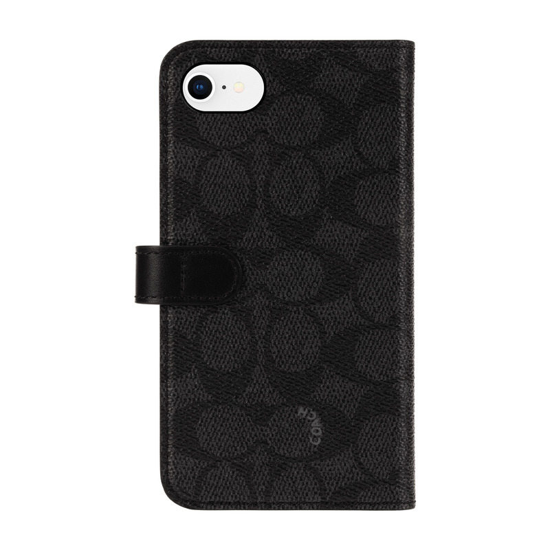 COACH iPhone SE3/SE2/8/7 Coach Folio Case - Signature C Black