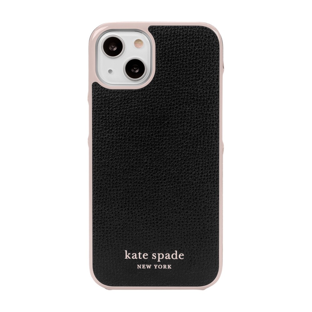 【アウトレット】kate spade ケイトスペード スマホケース ハード ケース iPhone13 ブラック 2021 KSNY Wrap Case Black Pale Vellum Bumper