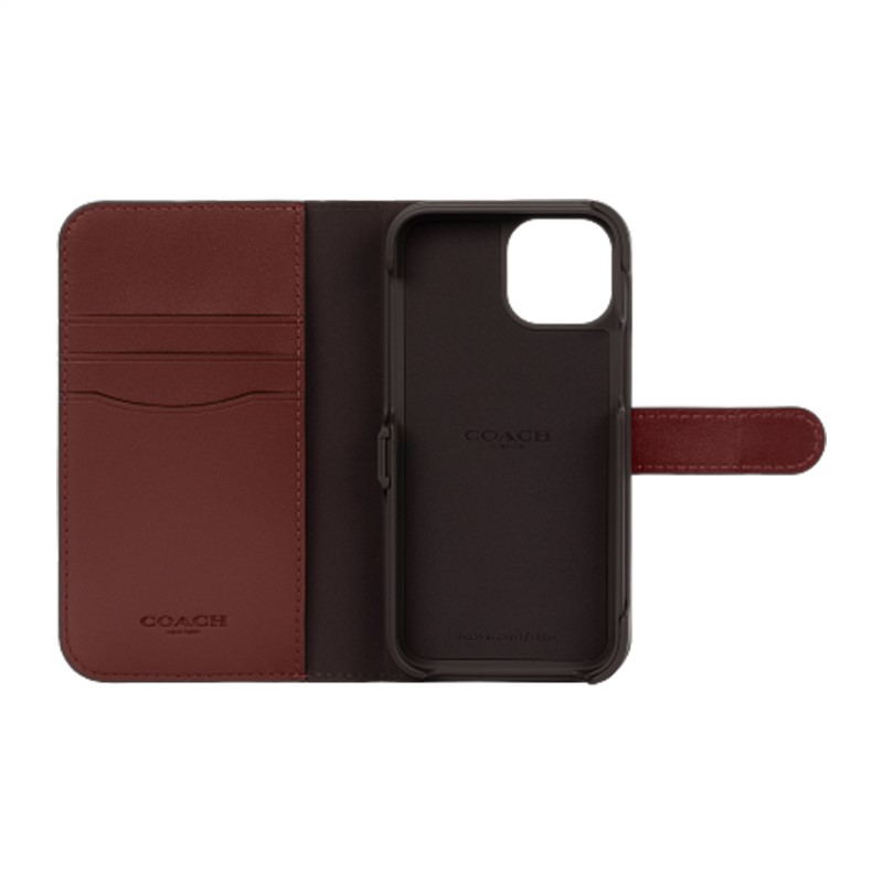 人気の 『H08』☆正規品☆COACH iPhone13miniケ–ス/Brown iPhone 