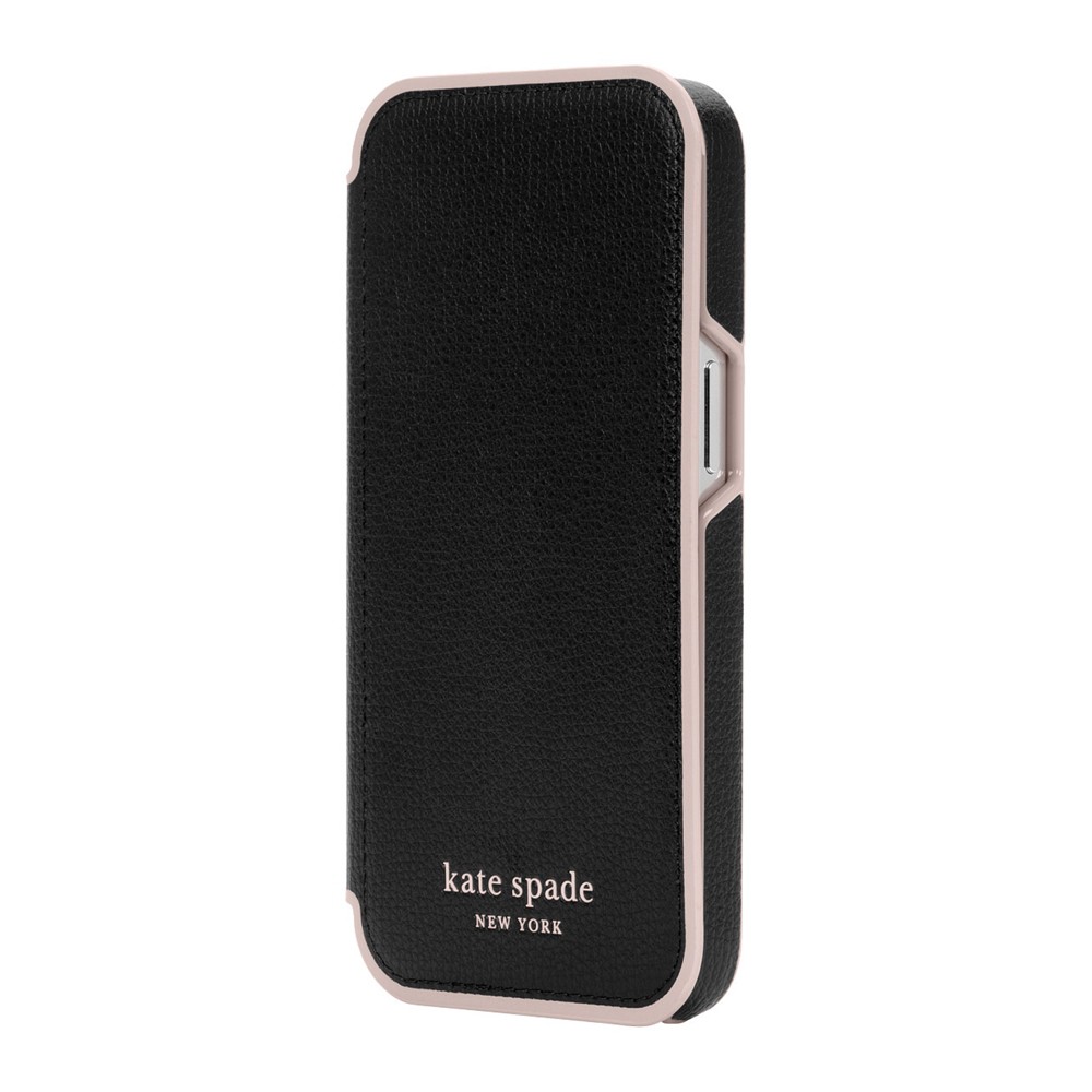 kate spade ケイトスペード スマホケース 手帳型 iPhone13Pro ブラック 