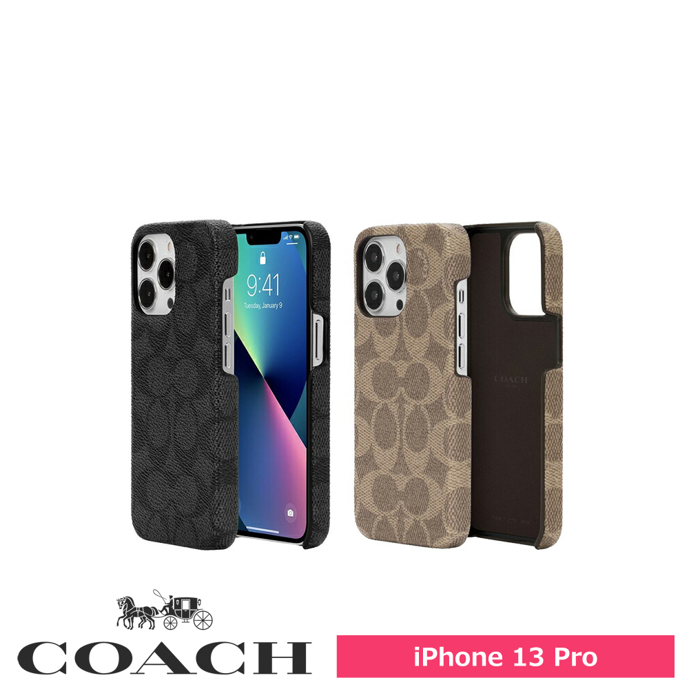 アウトレット】COACH コーチ スマホケース ハード ケース iPhone13Pro 