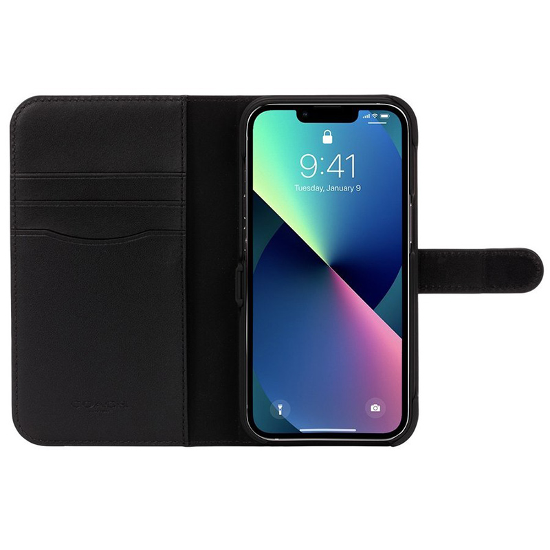 アウトレット】iPhone13Pro COACH コーチレザー 2021 Folio Case 