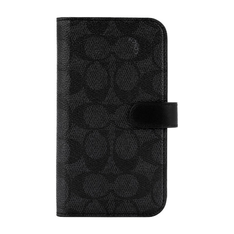 COACH コーチ iPhone 14 Pro Coach Folio Case - Signature C Black