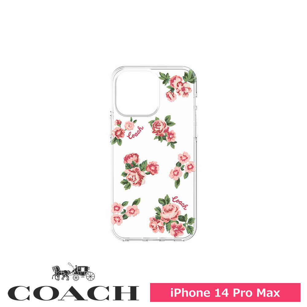 【アウトレット】iPhone 14 Pro Max COACH コーチ Protective Case - Punk Rose