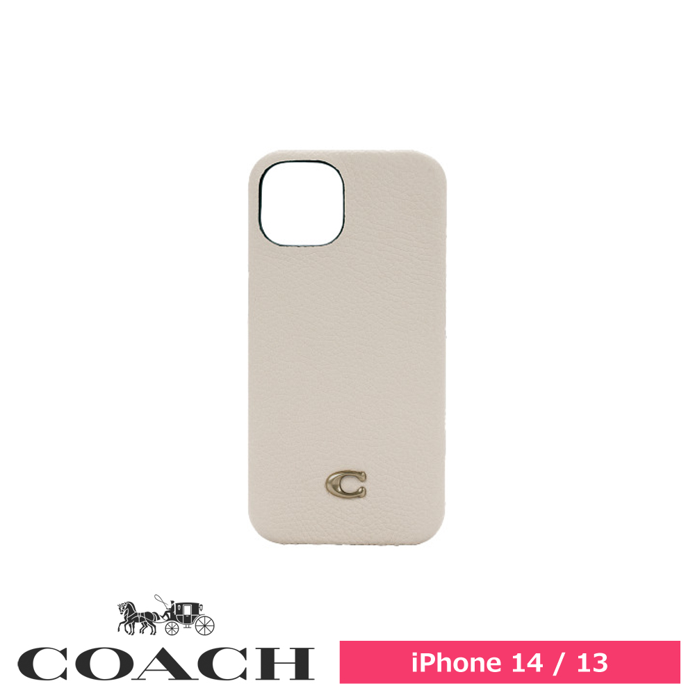 COACH コーチ iPhone 14 / iPhone 13 Coach Slim Wrap - Ivory C