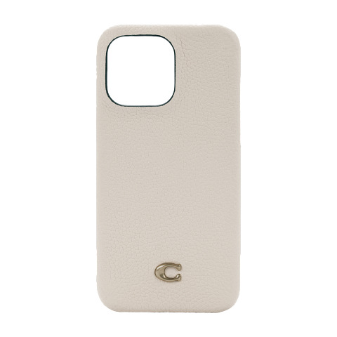 COACH コーチ iPhone 14 Pro Max Coach Slim Wrap - Ivory C Plaque