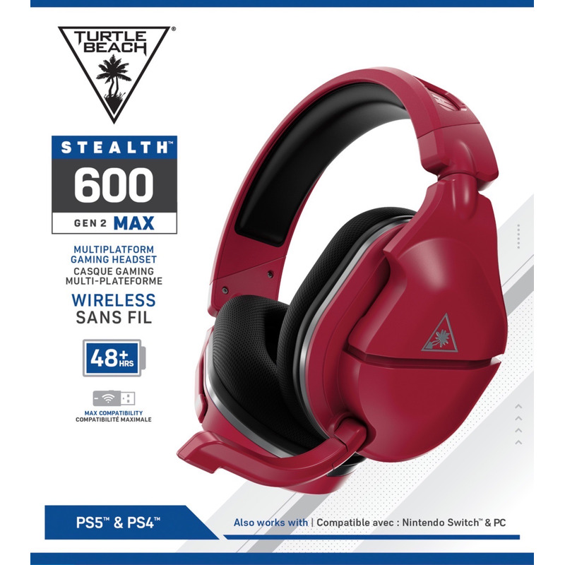 TURTLE BEACH Stealth 600 Gen 2 MAX ミッドナイトレッド タートル