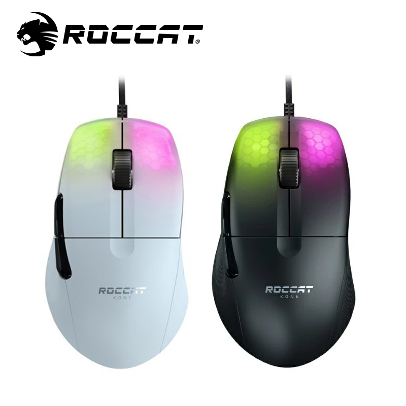 ROCCAT ロキャット KONE Pro ゲーミングマウス (エルゴノミック 軽量66g Titanスイッチオプティカル 光学式Owl-Eye 19K)  国内正規品 ROC-11-405-01