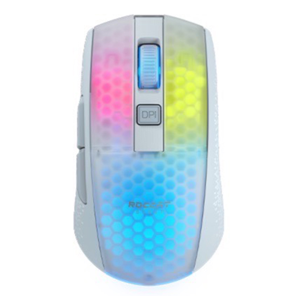 ROCCAT BURST PRO AIR ホワイト 軽量光学式ワイヤレス RGB ゲーミングマウス Bluetooth 無線 ゲーミング 国内正規品 ROC-11-435