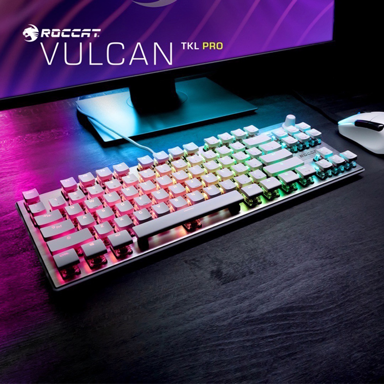 ROCCAT ロキャット VULCAN TKL Pro 日本語配列 テンキーレス ホワイト ...