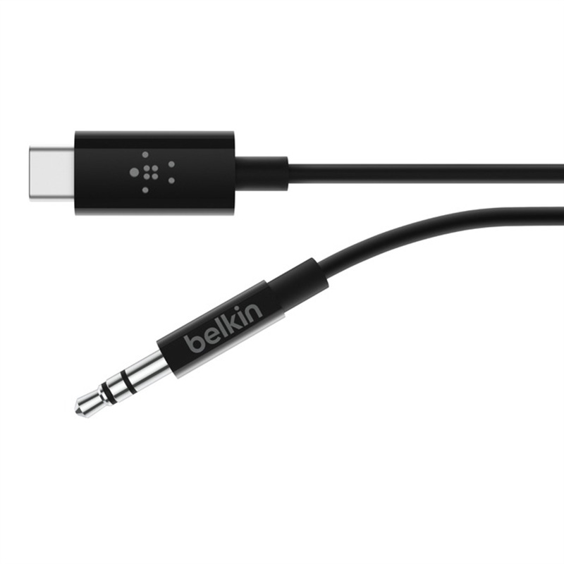 BELKIN F7U079BT03-BLK RockStar USB-C to 3.5mm オーディオケーブル