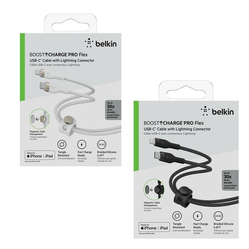 BELKIN USB-C to ライトニング 高耐久編込シリコンケーブル 2m ベルキン
