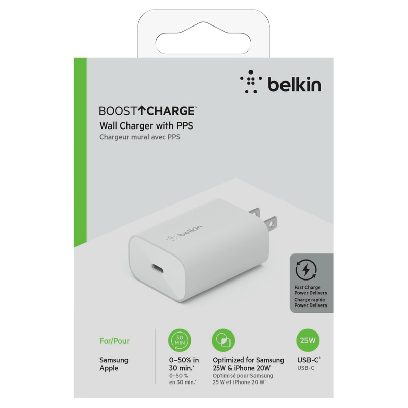 BELKIN BOOST↑CHARGE USB-C PD 3.0 PPSウォールチャージャー25W