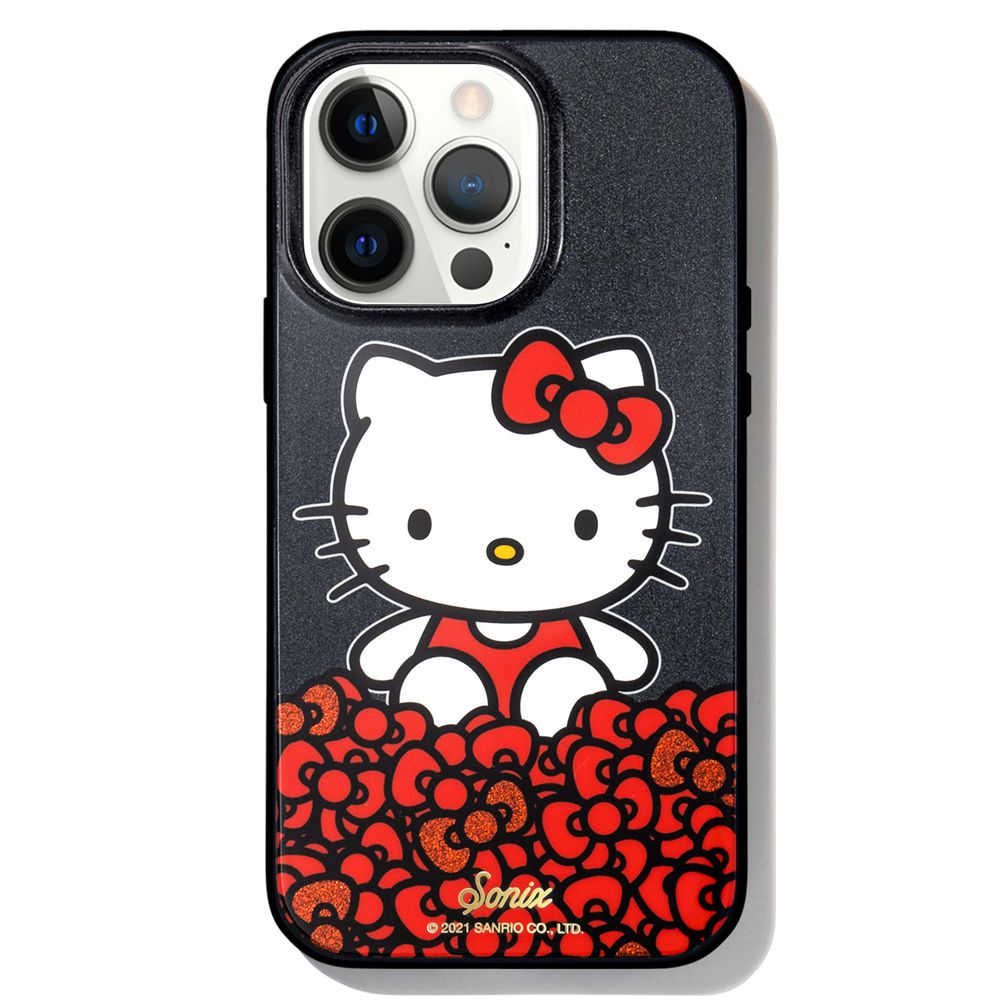 【SALE】Sonix ソニックス スマホケース スマホ ケース TPU iPhone13Pro ハローキティ ブラック 抗菌 2021 CLASSIC HELLO KITTY Magsafe Compatible キティ