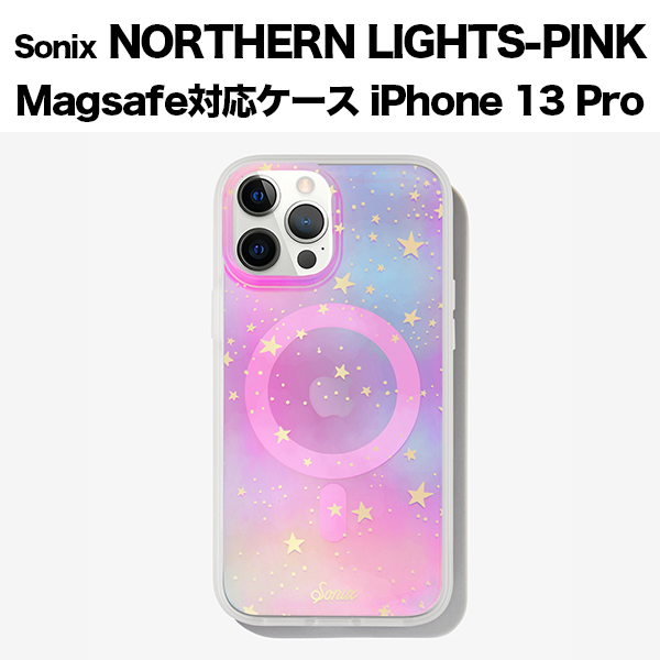Sonix（ソニックス） iPhone 13 Pro NORTHERN LIGHTS-PINK Magsafe対応 