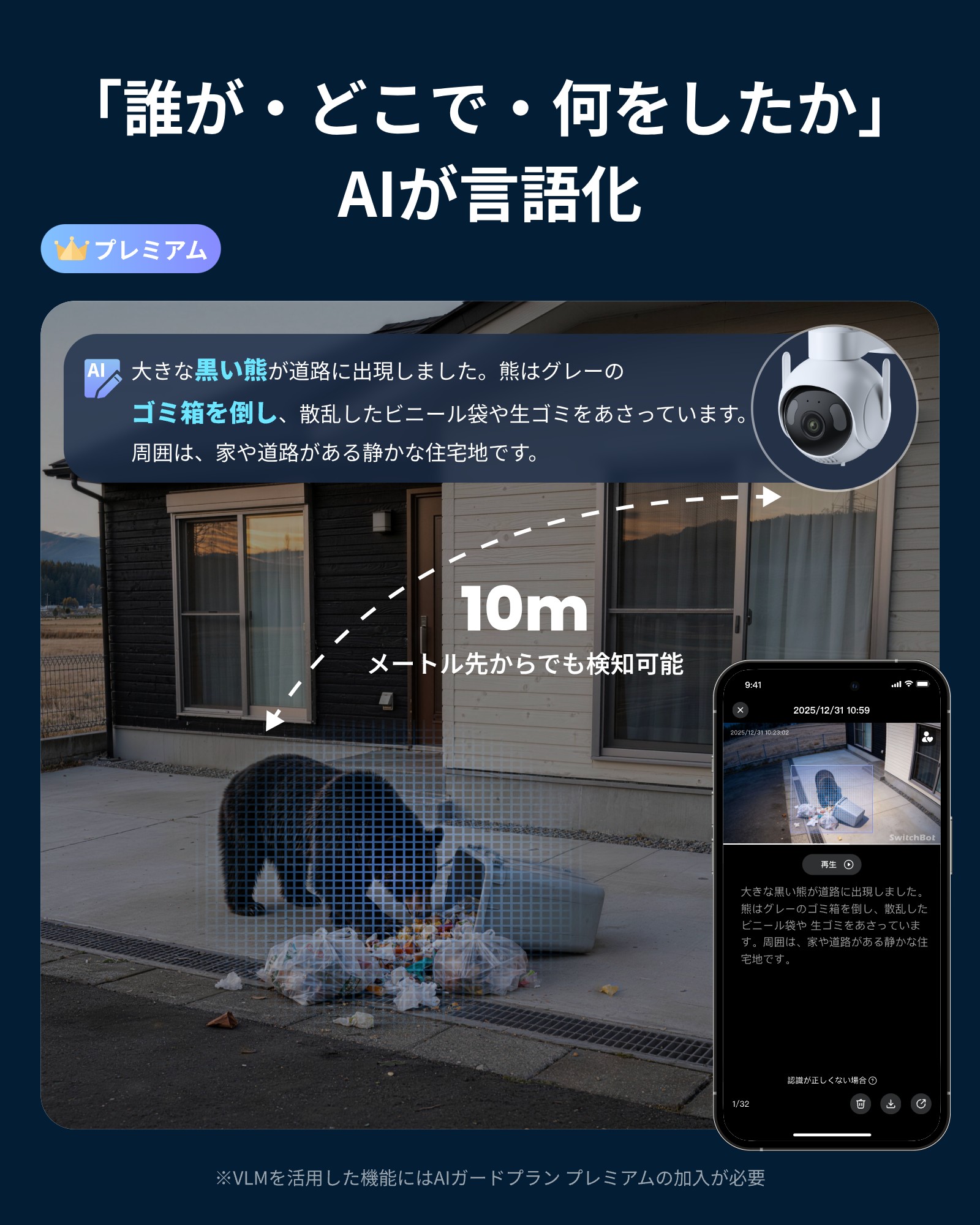 SwitchBot スイッチボット 屋外パンチルトカメラ5MP W9202100 | スマホ