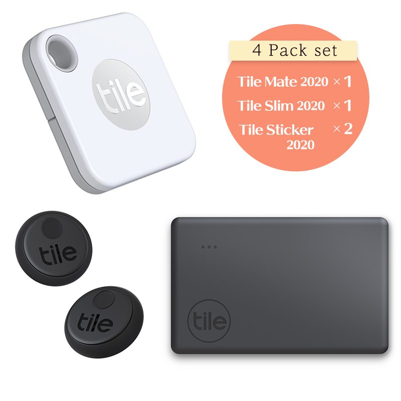 信託 Tile Pro 2020 電池交換版 スマートトラッカー Bluetoothトラッカー タイルメイト 紛失防止 探し物発見器 