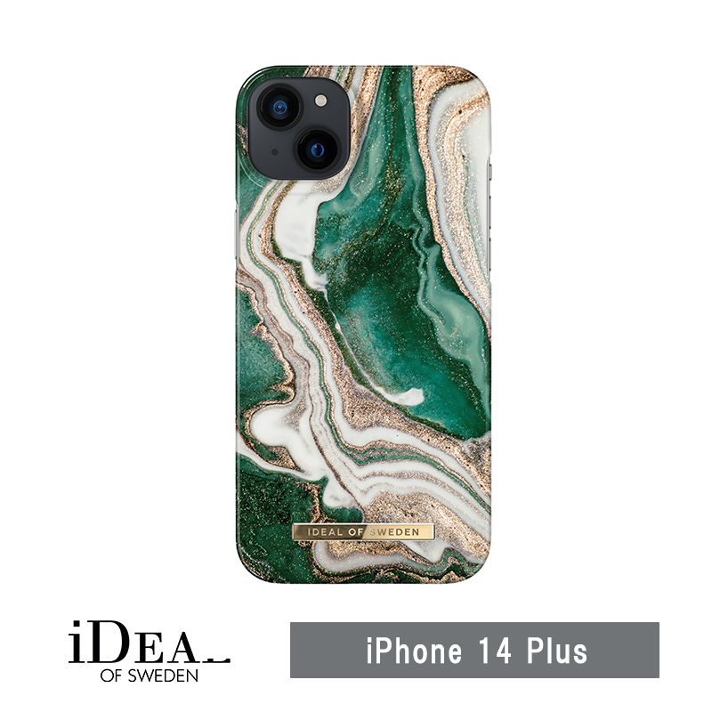 iDeal of Sweden アイディールオブスウェーデン iPhone 14 Plus Fashion Case Golden Jade Marble