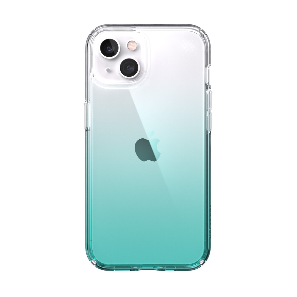 speck スペック スマホケース 耐衝撃 iPhone13 クリア ティール 2021 Presidio Perfect Clear Ombre Clear Fantasy Teal Fade ワイヤレス充電 Magsafe