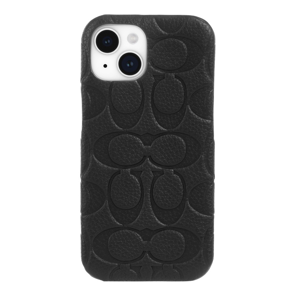 COACH コーチ iPhone 15 Coach Leather Slim Wrap Case ケース - Black Pebbled Leather