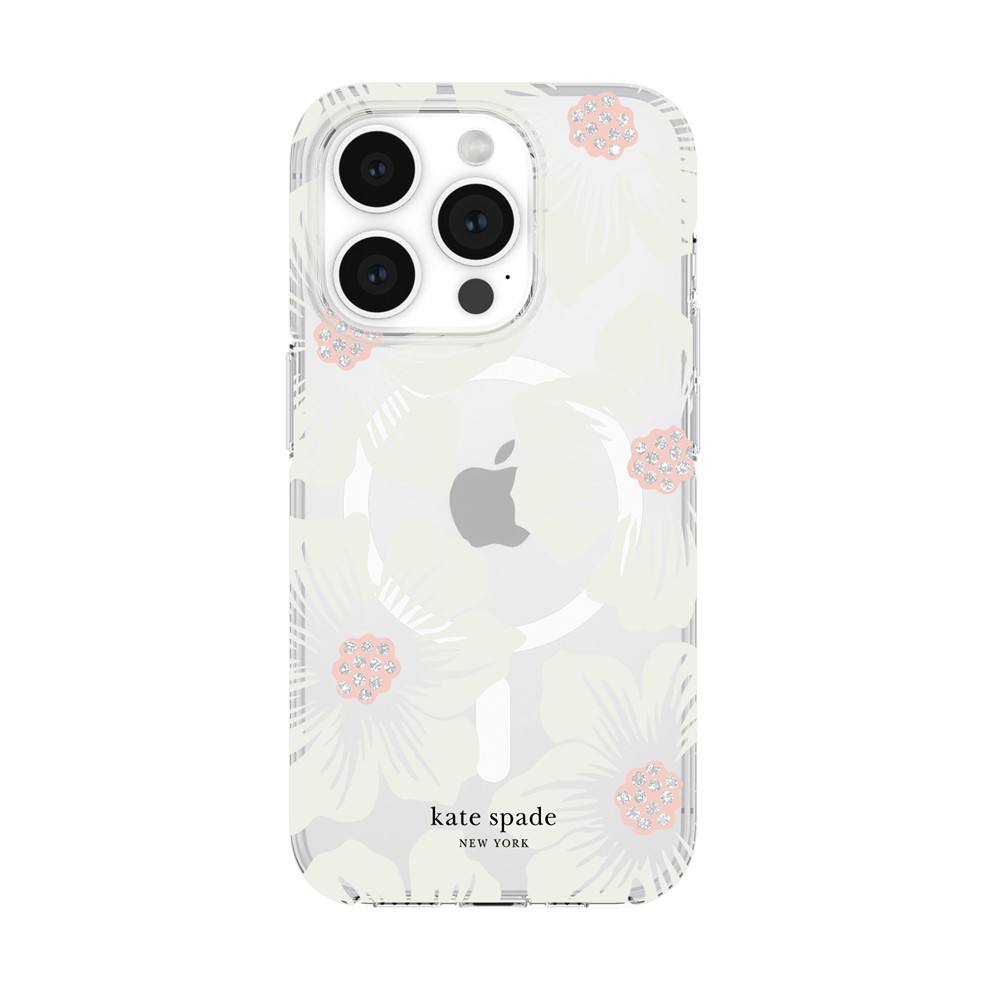 iPhone 15 Pro kate spade ケイトスペード KSNY Protective Hardshell MagSafe対応- Hollyhock Cream