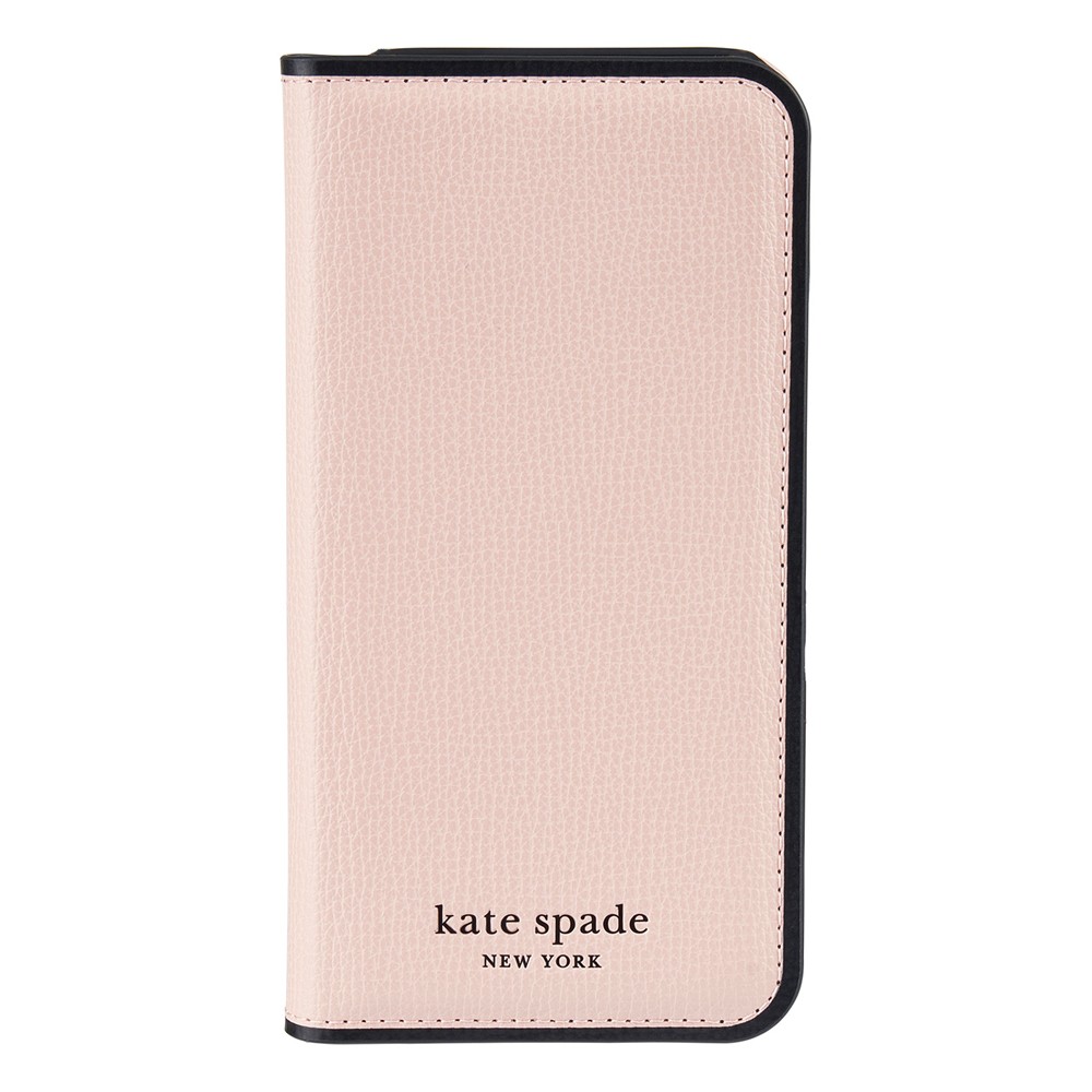 kate spade ケイトスペード Google Pixel 8a KSNY Folio Case -Pale Vellum/Black Border