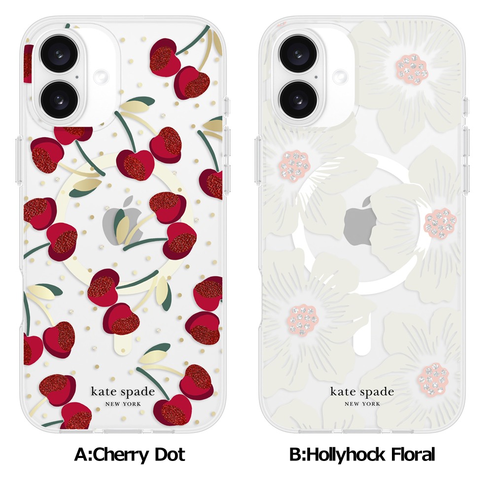 iPhone 16 Plus Kate Spade ケイトスペード  Protective - Gems / MagSafe / Recycled