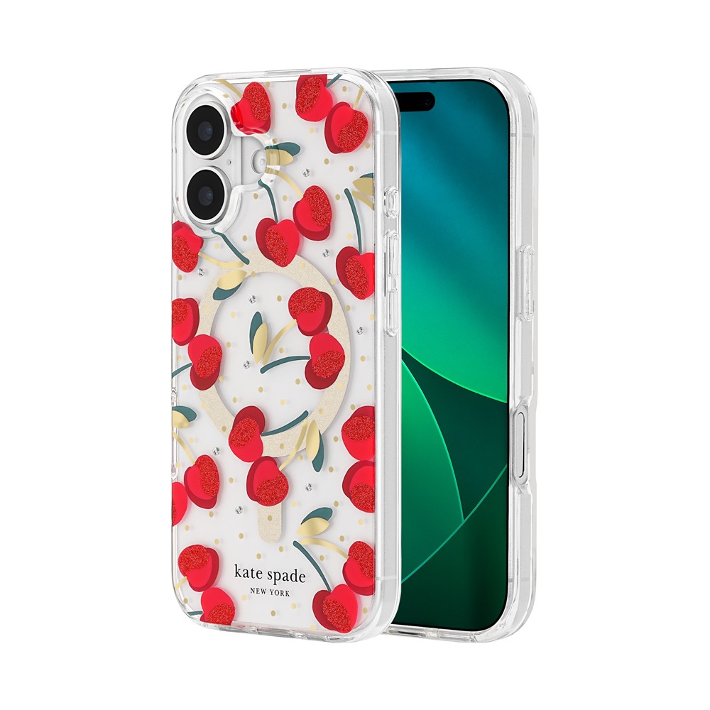 【予約商品】kate spade iPhone 17 ケース Protective - Cherry Dot w/ MagSafe