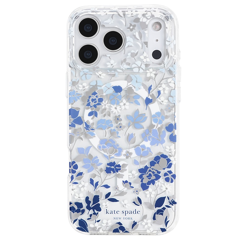 kate spade iPhone 18 Pro Max Protective - Flowerbed Blue w/MagSafe