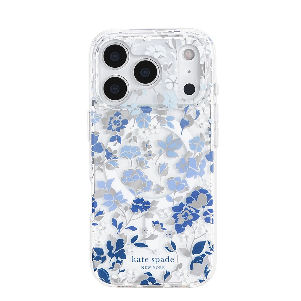 kate spade iPhone 18 Pro Protective - Flowerbed Blue w/MagSafe