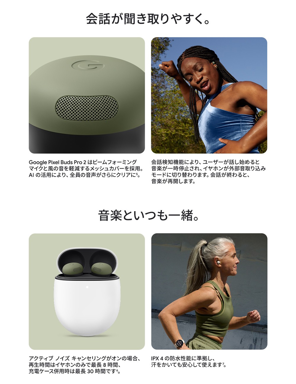 Google Pixel Buds Pro 2 純正 正規品 Moonstone GA12449-JP | スマホ