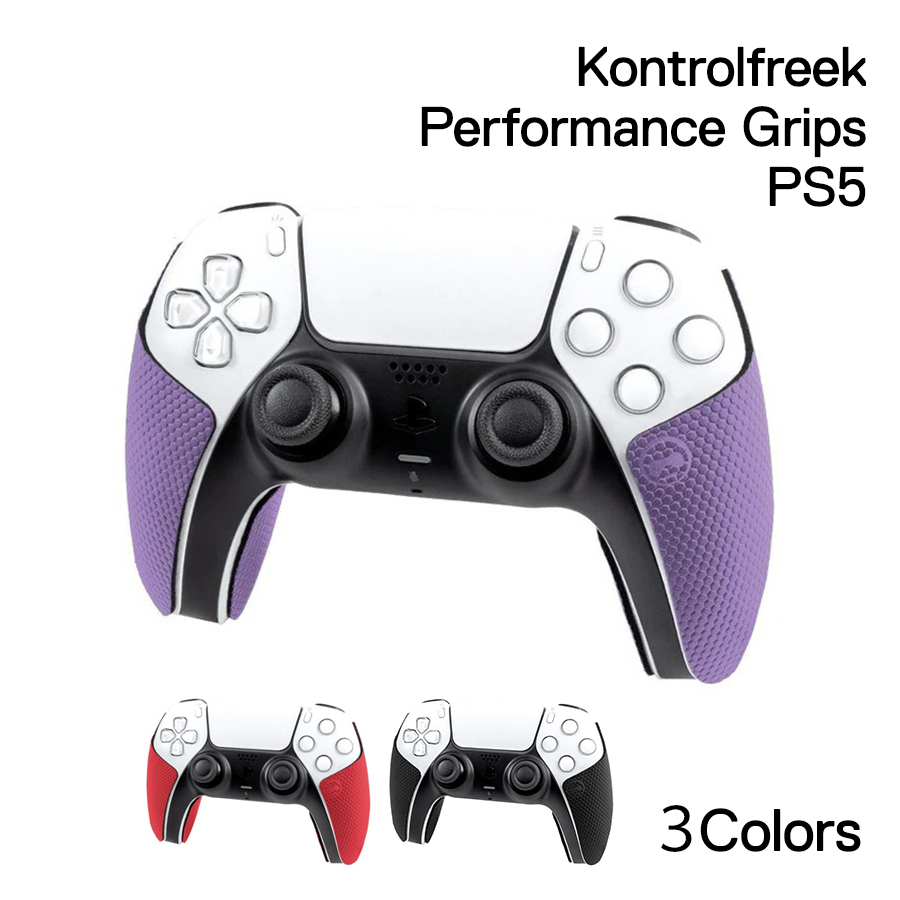 スティールシリーズ SteelSeries Kontrolfreek Performance Grips PS5 ブラック パープル レッド