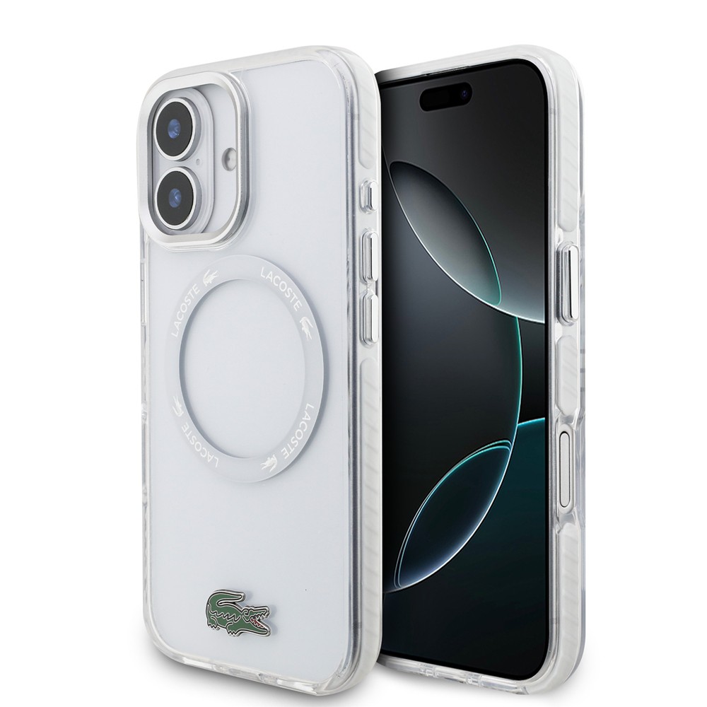 【予約商品】LACOSTE iPhone 17 HARD CASE MAGSAFE SHOCKPROOF PC/ TPU W/ TRANSPARENT FROSTED FINISH