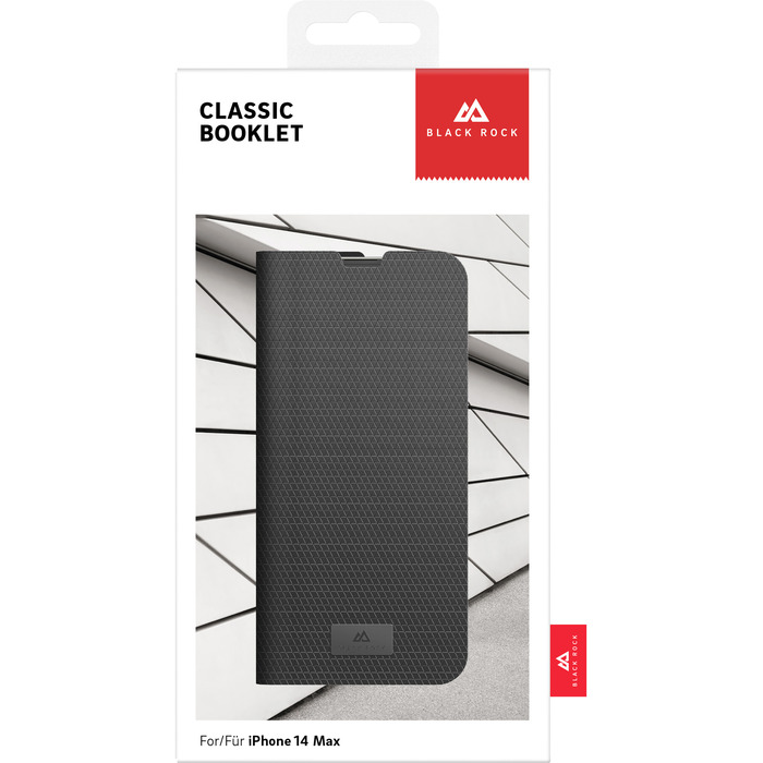 【アウトレット】Black Rock ブラックロック iPhone 14 Plus The Classic Booklet Black