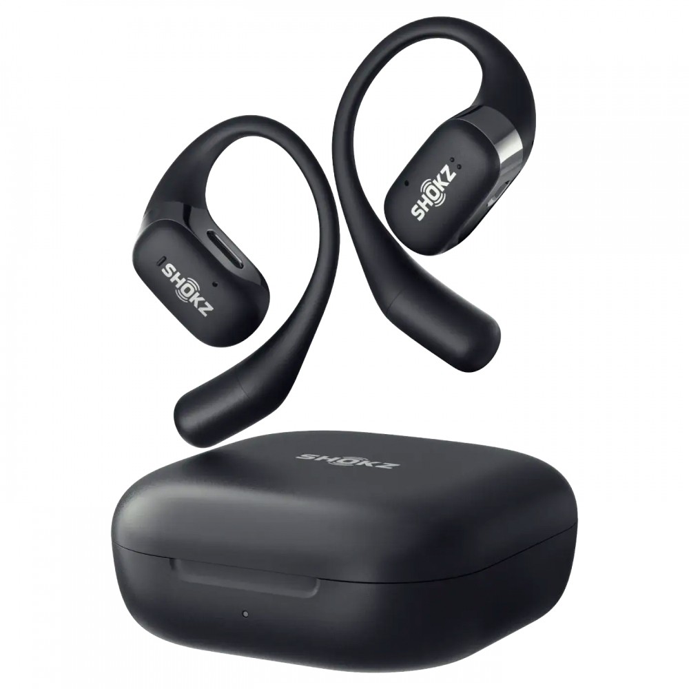 大特価】Shokz Flap OpenFit 完全ワイヤレスイヤホン Black