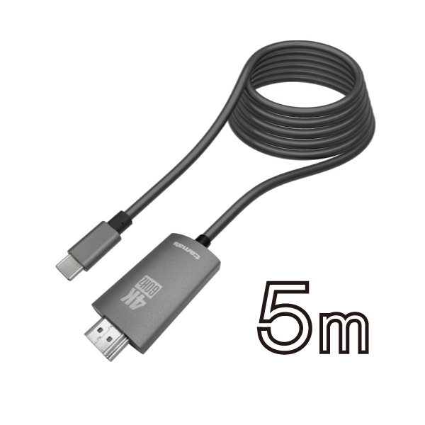 多摩電子工業 Type-C/HDMI変換ケーブル 5.0m