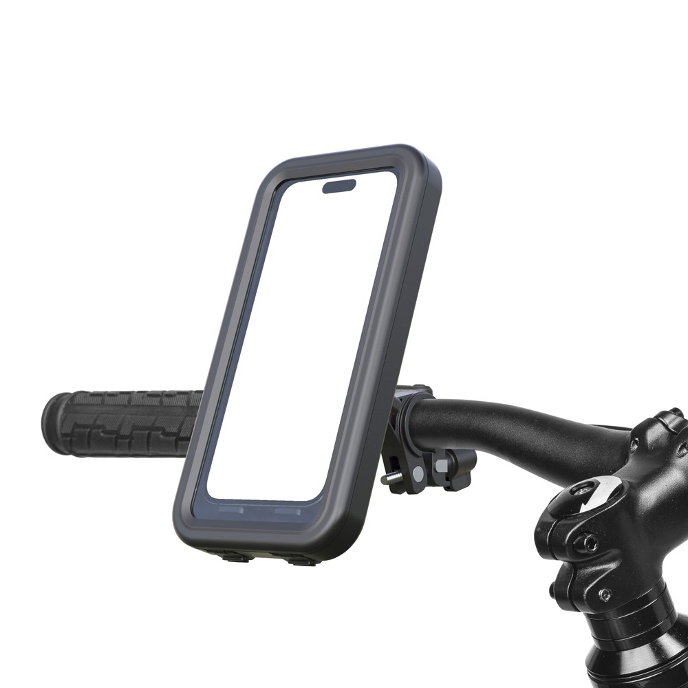 【電動自転車】サビなし・充電器・ケータイホルダー付き tama's 自転車用スマホホルダー 防水カバー付き IPX5対応 360度回転