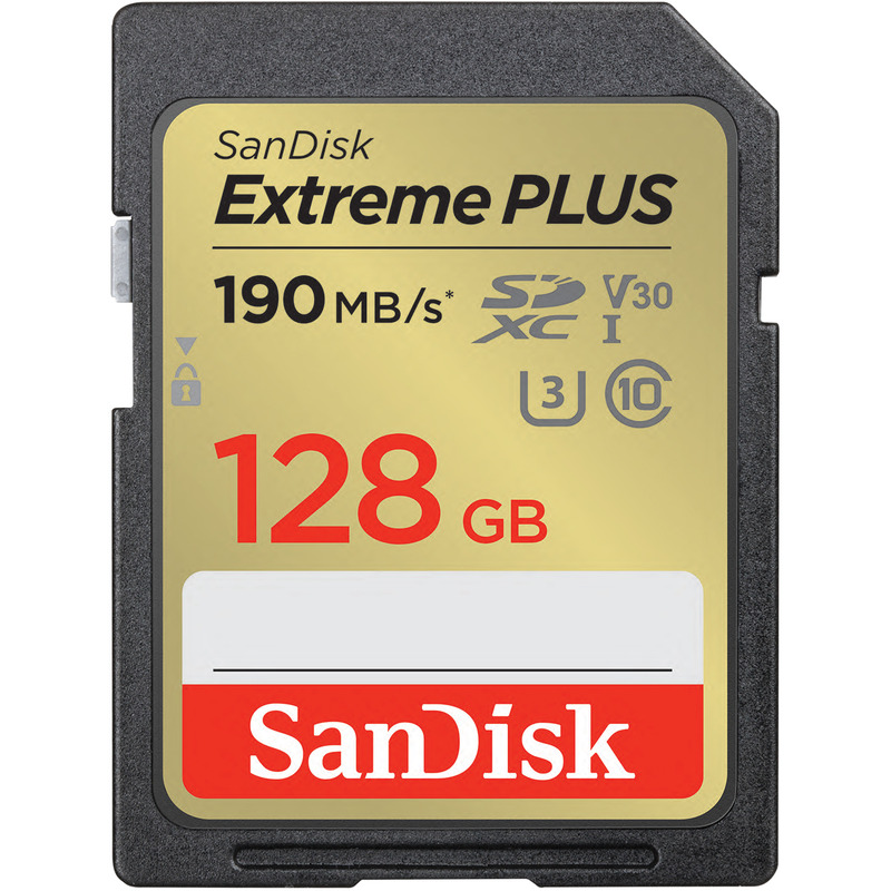 SanDisk サンディスク エクストリーム プラス SDXC UHS-Iカード 128GB