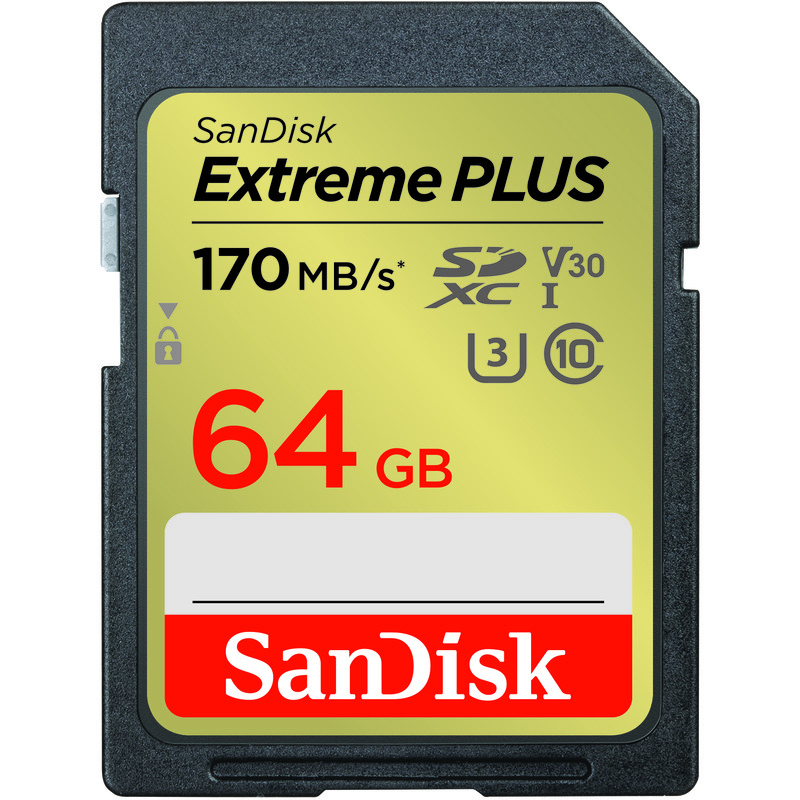SanDisk サンディスク エクストリーム プラス SDXC UHS-Iカード 64GB
