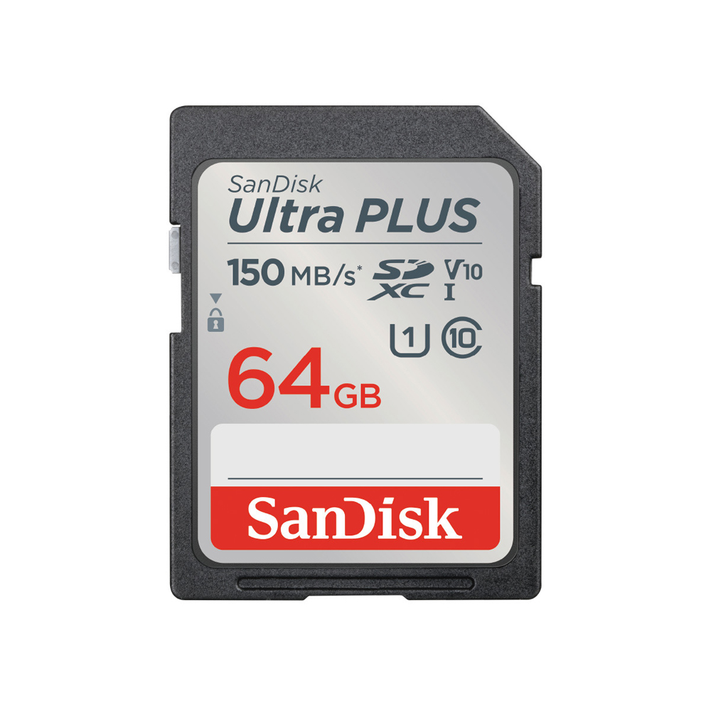 SanDisk Ultra PLUS SDXCカード 64GB UHS-I 最大150MB/s SDSDUWC-064G-JN3IN