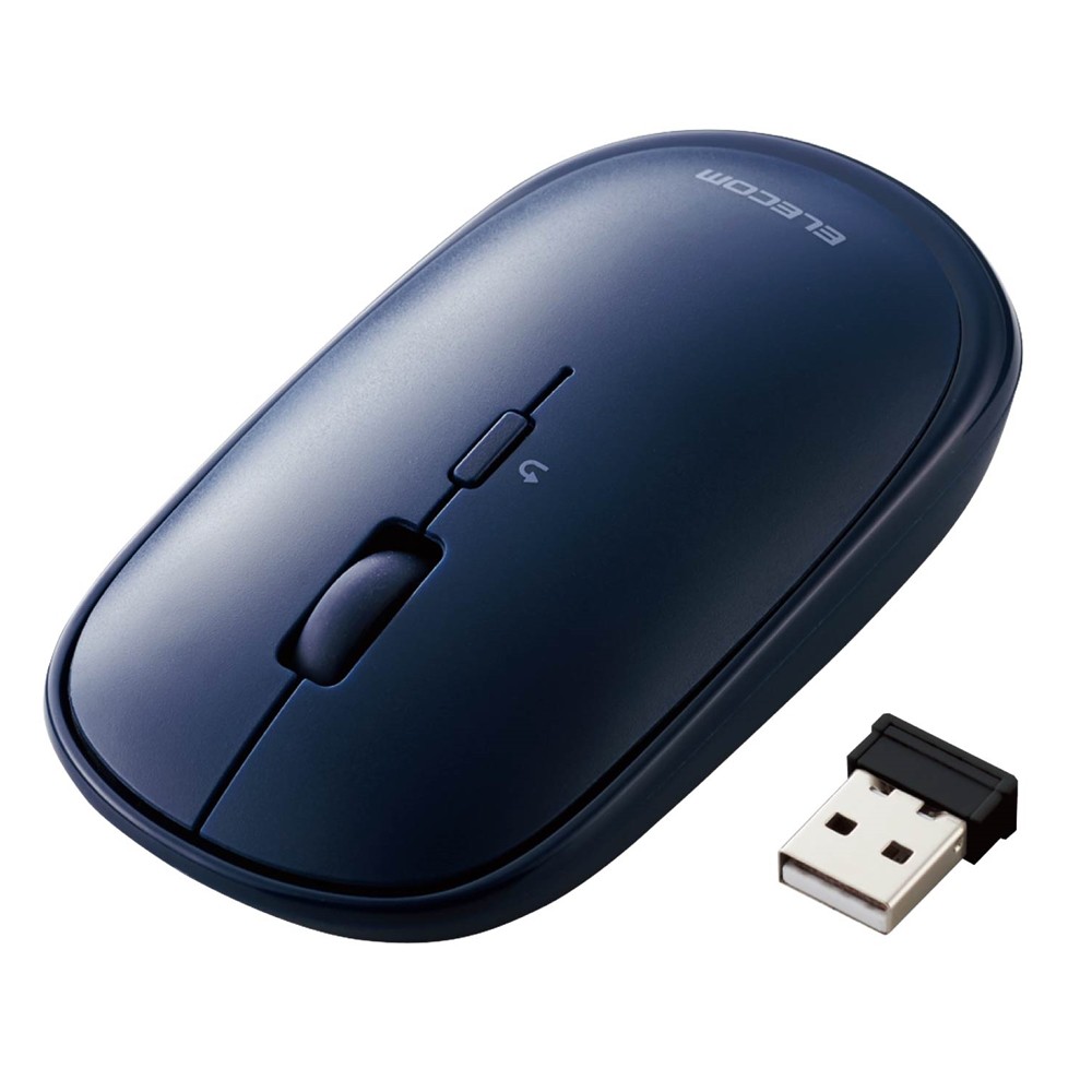 ワイヤレスマウス Blueled 無線 Usb 2 4ghz ４ボタン 薄型 モバイルマウス 収納ポーチ付き 割り当て機能 レシーバー収納付 ブルー Softbank公式 Iphone スマートフォンアクセサリーオンラインショップ